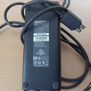 XBox 360 S 360 Slim Power Supply Double Prong + AV Cable - Genuine Microsoft